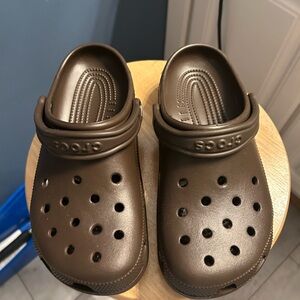Crocs Chocolate Brown new not worn
